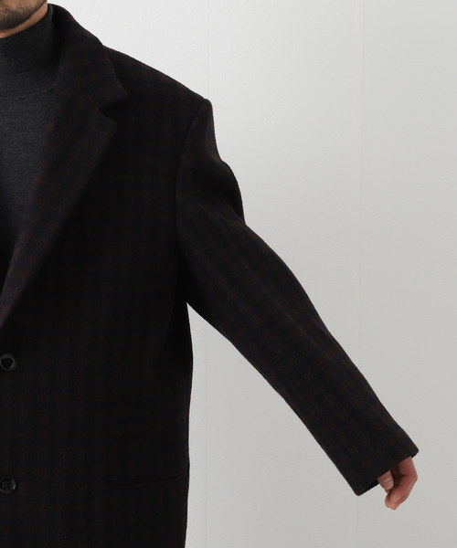 LEMAIRE（ルメール）の「【LEMAIRE / ルメール】CHESTERFIELD COAT DB CHK（チェスターコート・メンズ・ブラウン・MEDIUM/LARGE）」の8枚目の写真