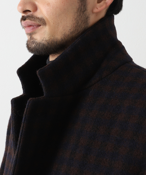 LEMAIRE（ルメール）の「【LEMAIRE / ルメール】CHESTERFIELD COAT DB CHK（チェスターコート・メンズ・ブラウン・MEDIUM/LARGE）」の10枚目の写真