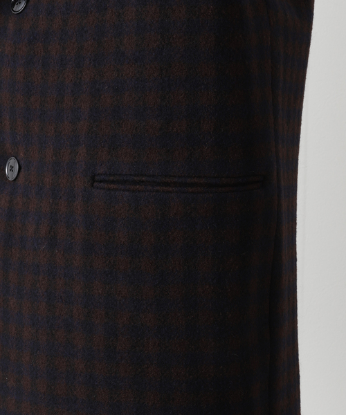LEMAIRE（ルメール）の「【LEMAIRE / ルメール】CHESTERFIELD COAT DB CHK（チェスターコート・メンズ・ブラウン・MEDIUM/LARGE）」の12枚目の写真