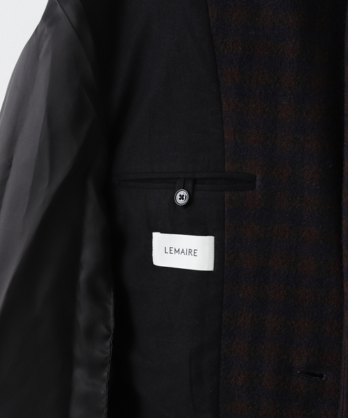 LEMAIRE（ルメール）の「【LEMAIRE / ルメール】CHESTERFIELD COAT DB CHK（チェスターコート・メンズ・ブラウン・MEDIUM/LARGE）」の17枚目の写真