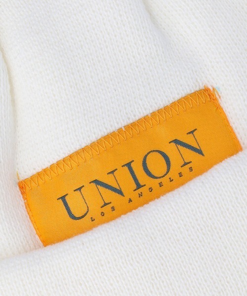 UNION（UNION TOKYO）（ユニオン）の「UNION OG ROLL KNIT CAP ユニオン ニット帽 ビーニー（ニットキャップ/ビーニー・メンズ・ネイビー/ホワイト/オレンジ/ブラック・FREE）」の5枚目の写真