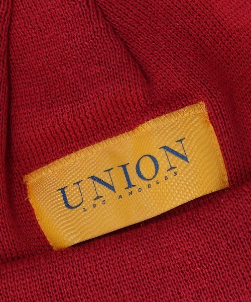 UNION（UNION TOKYO）（ユニオン）の「UNION OG ROLL KNIT CAP ユニオン ニット帽 ビーニー（ニットキャップ/ビーニー・メンズ・ネイビー/ホワイト/オレンジ/ブラック・FREE）」の8枚目の写真