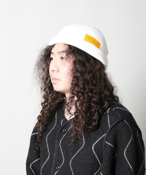 UNION（UNION TOKYO）（ユニオン）の「UNION OG ROLL KNIT CAP ユニオン ニット帽 ビーニー（ニットキャップ/ビーニー・メンズ・ネイビー/ホワイト/オレンジ/ブラック・FREE）」の18枚目の写真