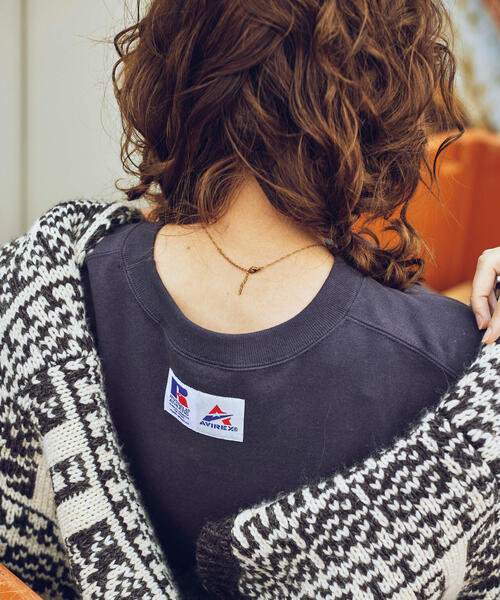 Russell Athletic(ラッセルアスレティック)の「【RUSSELL ATHLETIC × AVIREX】SWEAT ONEPIECE/ スウェットワンピース(ワンピース・レディース・ダークグリーン系/ブラック・F)」の15枚目の写真