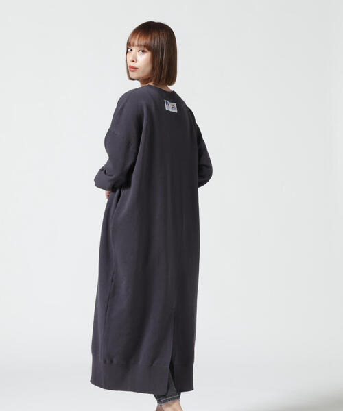 Russell Athletic(ラッセルアスレティック)の「【RUSSELL ATHLETIC × AVIREX】SWEAT ONEPIECE/ スウェットワンピース(ワンピース・レディース・ダークグリーン系/ブラック・F)」の20枚目の写真