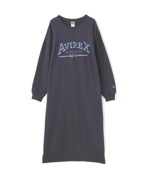 Russell Athletic(ラッセルアスレティック)の「【RUSSELL ATHLETIC × AVIREX】SWEAT ONEPIECE/ スウェットワンピース(ワンピース・レディース・ダークグリーン系/ブラック・F)」の21枚目の写真
