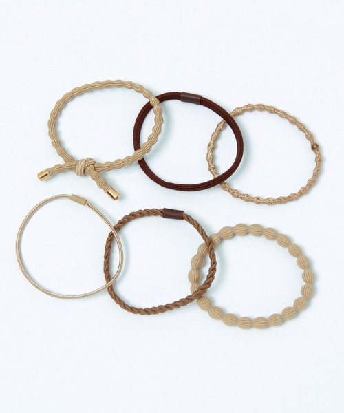 studio CLIP(スタディオクリップ)の「【daily CLIP】6SETねじりヘアゴム(ヘアゴム・レディース・カーキ/ベージュ/ボルドー/ネイビー・FREE)」の1枚目の写真