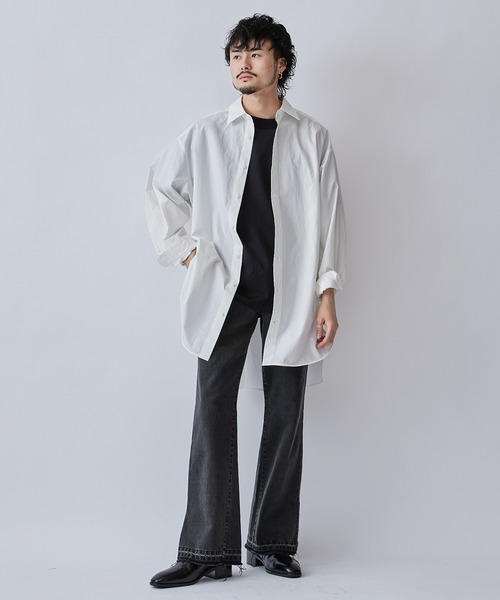 Lui's（ルイス）の「120/2 ビッグシャツ（シャツ/ブラウス・メンズ・バイオレット/ブラック/ホワイト・FREE）」の15枚目の写真