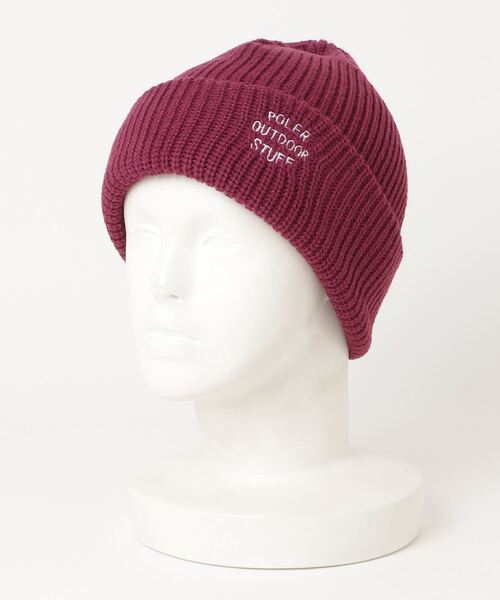 POLeR（ポーラー）の「POLeR/ポーラー　FANCYMAN BEANIE　ニットキャップ（ニットキャップ/ビーニー・メンズ・ブルー/その他/その他10/イエロー・F）」の3枚目の写真