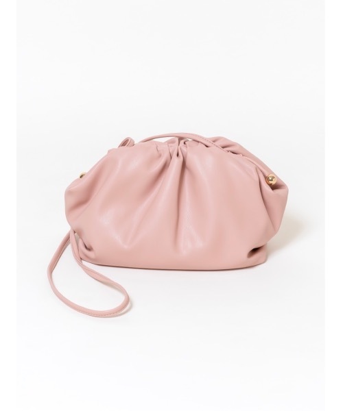 Soir,5 COCOTTE PARIS(ソワールイブニングココットパリ)の「ギャザークラスプバッグ(ハンドバッグ・レディース・グリーン/ピンク/ピンクベージュ・FREE)」の4枚目の写真