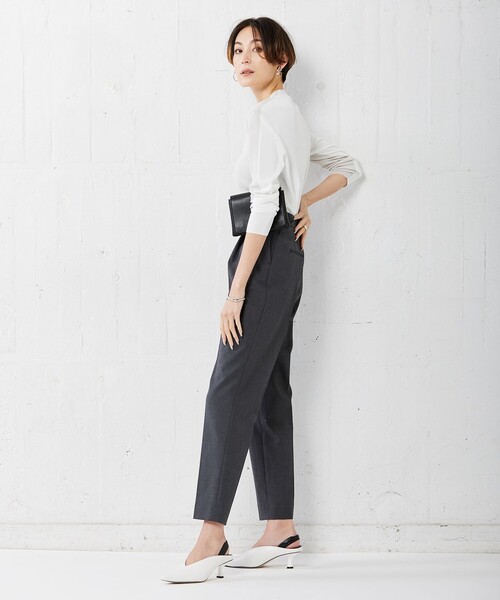 ICB(アイシービー)の「【洗える】 シンセティックフルニードル Vネックプルオーバー(ニット/セーター・レディース・ダルブルー系/ライラック系/アイボリー系/ネイビー系7/ダルブルー系7/ライトイエロー系7・SMALL)」の8枚目の写真