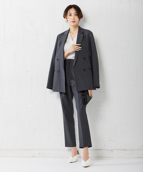 ICB(アイシービー)の「【洗える】 シンセティックフルニードル Vネックプルオーバー(ニット/セーター・レディース・ダルブルー系/ライラック系/アイボリー系/ネイビー系7/ダルブルー系7/ライトイエロー系7・SMALL)」の10枚目の写真