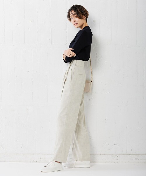 ICB(アイシービー)の「【洗える】 シンセティックフルニードル Vネックプルオーバー(ニット/セーター・レディース・ダルブルー系/ライラック系/アイボリー系/ネイビー系7/ダルブルー系7/ライトイエロー系7・SMALL)」の16枚目の写真