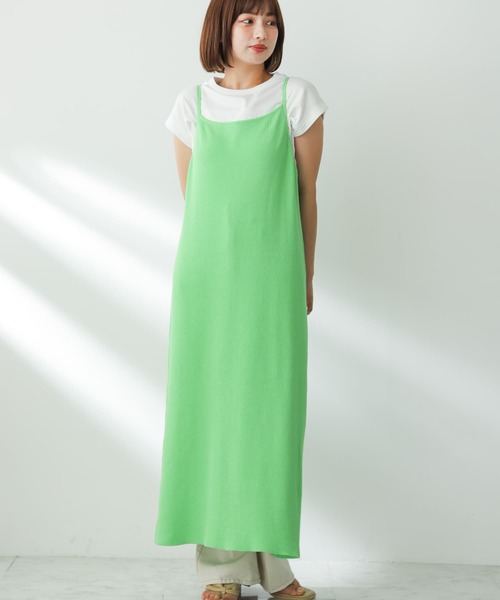 ワンピース miha02 ニットキャミワンピース(one L.GRAY): ワンピース｜URBAN