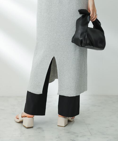 SENSE OF PLACE by URBAN RESEARCH（センスオブプレイスバイアーバンリサーチ）の「ニットキャミワンピース（ワンピース・レディース・ブラック/グリーン/ライトグレー/ピンク・ONE）」の19枚目の写真