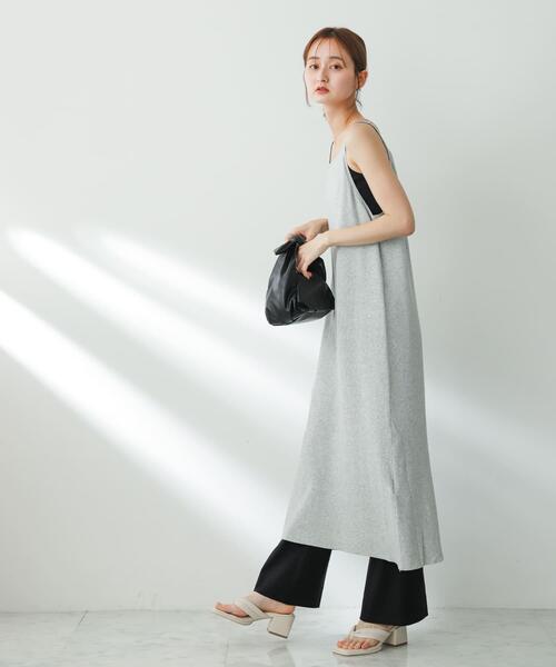 SENSE OF PLACE by URBAN RESEARCH（センスオブプレイスバイアーバンリサーチ）の「ニットキャミワンピース（ワンピース・レディース・ブラック/グリーン/ライトグレー/ピンク・ONE）」の22枚目の写真