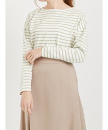 Te chichi | バックファスナーボーダーカットソー(Tシャツ/カットソー)