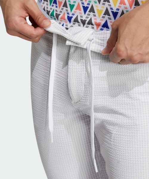 【92】春夏 アディダス ゴルフ STRETCH シアサッカー アンクル パンツ adidas パンツ 4wayストレッチ シアサッカーアンクル「adidas