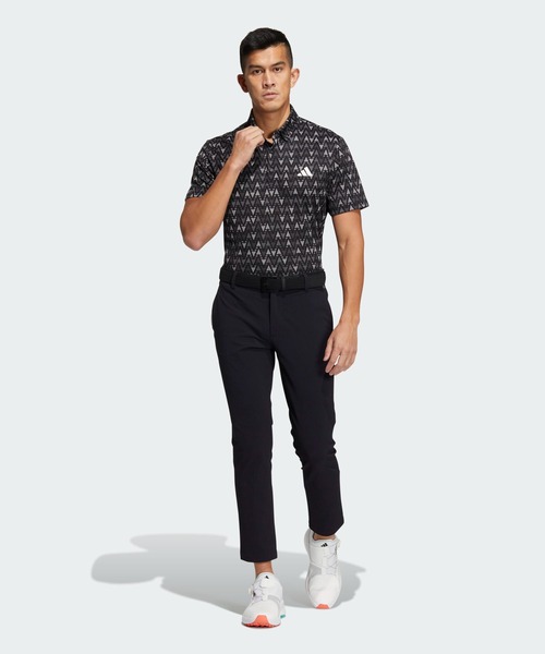 【L】春夏 アディダス ゴルフ STRETCH シアサッカー アンクルパンツ 黒 adidas アディダス ゴルフウェア ロングパンツ 春 夏 EX-Stretch