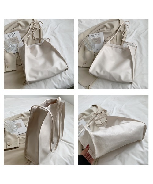 yuue' ( wear )(ユーイ)の「ソフトフェイク トートバッグ(トートバッグ・レディース・ブラック/オフホワイト・FREE)」の12枚目の写真