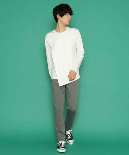 MK MICHEL KLEIN HOMME (エムケーミッシェルクランオム)の「レイヤードカットソー(Tシャツ/カットソー・メンズ・ホワイト/ゴールド/ブラック・51/46/48)」の8枚目の写真