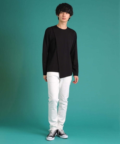 MK MICHEL KLEIN HOMME (エムケーミッシェルクランオム)の「レイヤードカットソー(Tシャツ/カットソー・メンズ・ホワイト/ゴールド/ブラック・51/46/48)」の16枚目の写真