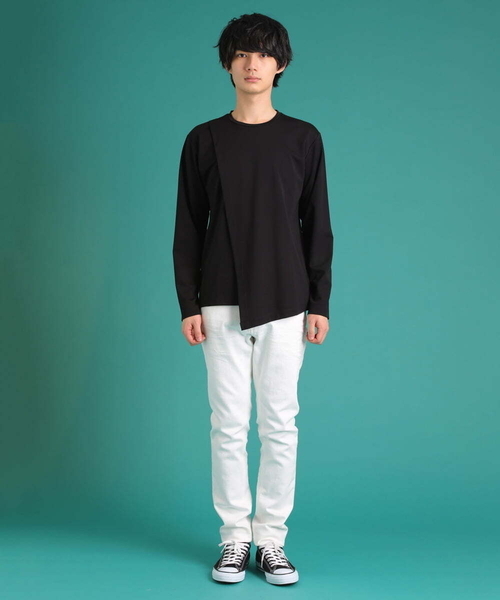 MK MICHEL KLEIN HOMME (エムケーミッシェルクランオム)の「レイヤードカットソー(Tシャツ/カットソー・メンズ・ホワイト/ゴールド/ブラック・51/46/48)」の18枚目の写真