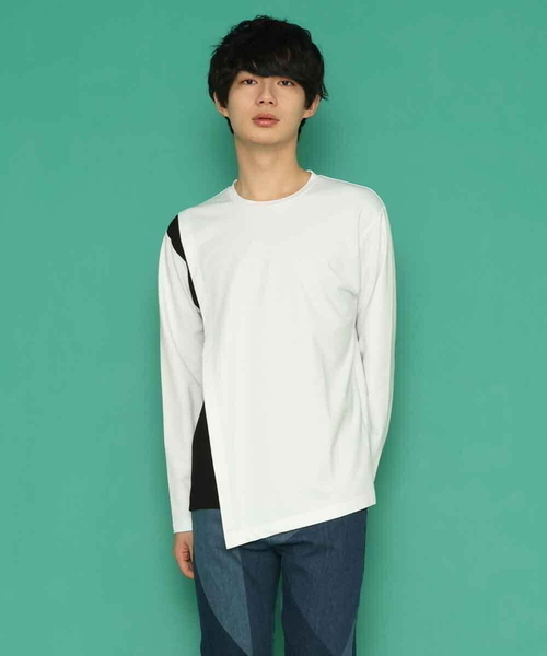 MK MICHEL KLEIN HOMME (エムケーミッシェルクランオム)の「レイヤードカットソー(Tシャツ/カットソー・メンズ・ホワイト/ゴールド/ブラック・51/46/48)」の12枚目の写真