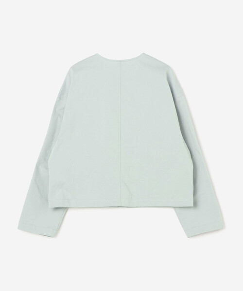 LE GLAZIK(ルグラジック)の「LE GLAZIK | 3ポケット クルーネックカーディガン WOMEN(カーディガン/ボレロ・レディース・ネイビー/サックスブルー・36)」の4枚目の写真
