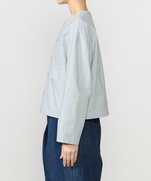 LE GLAZIK(ルグラジック)の「LE GLAZIK | 3ポケット クルーネックカーディガン WOMEN(カーディガン/ボレロ・レディース・ネイビー/サックスブルー・36)」の11枚目の写真