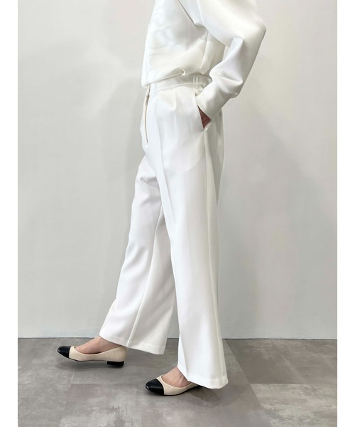 PICCIN(ピッチン)の「ツータックセミワイドパンツ(その他パンツ・レディース・ブラック/オフホワイト/モカ・S/M)」の10枚目の写真