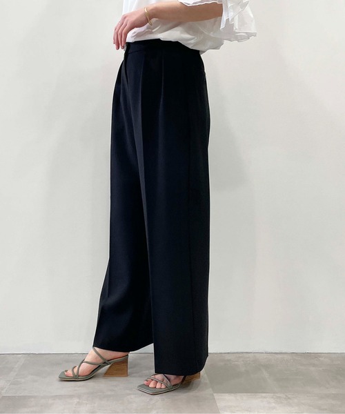 PICCIN(ピッチン)の「ツータックセミワイドパンツ(その他パンツ・レディース・ブラック/オフホワイト/モカ・S/M)」の20枚目の写真