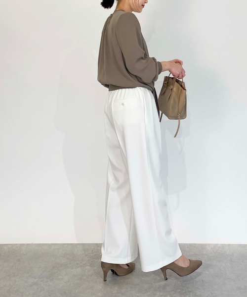 PICCIN(ピッチン)の「ツータックセミワイドパンツ(その他パンツ・レディース・ブラック/オフホワイト/モカ・S/M)」の16枚目の写真