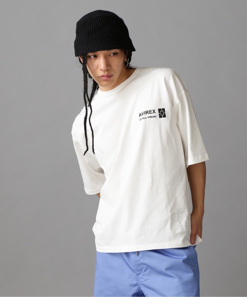 AVIREX（アヴィレックス）の「【直営店限定】AVIREX × A4A SPLASH PAINT SHORT SLEEVE T-SHIRT / スプラッシュペイント ショートスリーブ Tシャツ / AVIREX / アヴィレックス（Tシャツ/カットソー・メンズ・ホワイト/ブラック・M/L）」の6枚目の写真