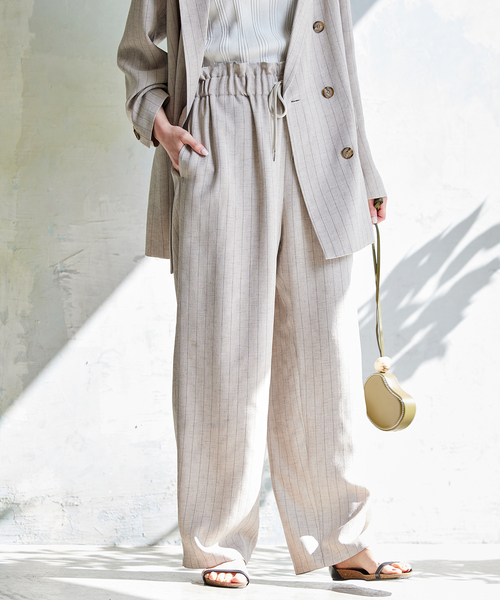 専用　forme リネンライクパンツ セット　ネイビー　ベージュ 楽天市場】スーツ パンツ フォーマル レディース 入学式 卒業式 リネン