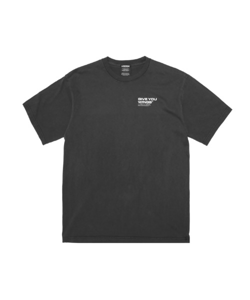 LEGENDA（レジェンダ）の「レジェンダ GIVE YOU WINGS ピグメントTシャツ / LEGENDA GIVE YOU WINGS Pigment T-Shirt（Tシャツ/カットソー・メンズ・ブラック・FREE）」の2枚目の写真