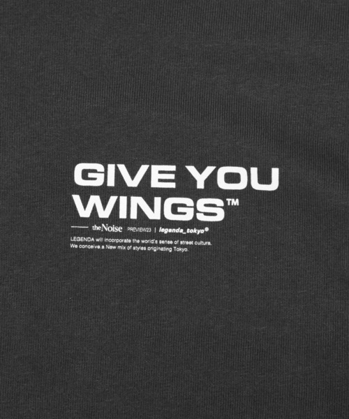 LEGENDA（レジェンダ）の「レジェンダ GIVE YOU WINGS ピグメントTシャツ / LEGENDA GIVE YOU WINGS Pigment T-Shirt（Tシャツ/カットソー・メンズ・ブラック・FREE）」の3枚目の写真