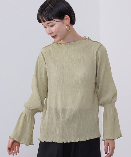 BEAMS HEART(ビームスハート)の「ワッシャーメロー プルオーバー(Tシャツ/カットソー・レディース・ホワイト系その他5/ブラック/グリーン系その他/グリーン・FREE)」の15枚目の写真