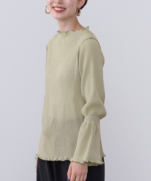 BEAMS HEART(ビームスハート)の「ワッシャーメロー プルオーバー(Tシャツ/カットソー・レディース・ホワイト系その他5/ブラック/グリーン系その他/グリーン・FREE)」の16枚目の写真
