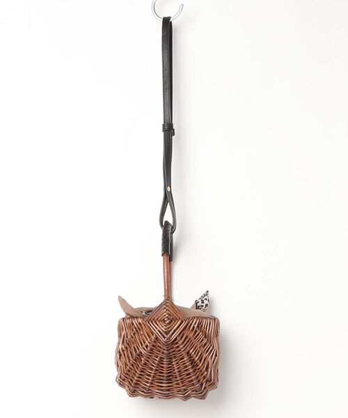 fredy emue(フレディエミュ)の「ワンハンドルレオパードカバーカゴバッグ(かごバッグ・レディース・ブラウン・FREE)」の2枚目の写真