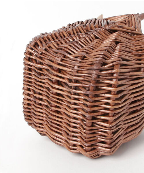 fredy emue(フレディエミュ)の「ワンハンドルレオパードカバーカゴバッグ(かごバッグ・レディース・ブラウン・FREE)」の7枚目の写真