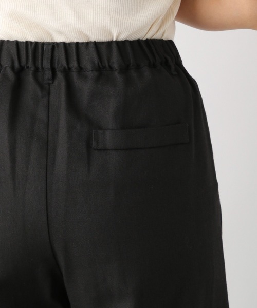 LEPSIM（レプシィム）の「リネン混タックワイドパンツ　904143（その他パンツ・レディース・ブラック/アイボリー・MEDIUM/LARGE）」の13枚目の写真