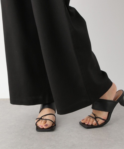 LEPSIM（レプシィム）の「リネン混タックワイドパンツ　904143（その他パンツ・レディース・ブラック/アイボリー・MEDIUM/LARGE）」の10枚目の写真