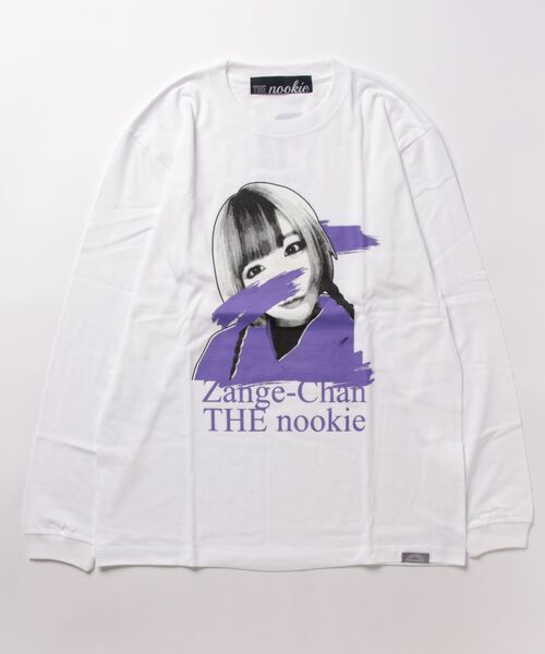 THE Nookie(ザヌーキー)の「【W】【it】【THE nookie PR】ZANGECHAN L/STEE(Tシャツ/カットソー・メンズ・ホワイト/ブラック・LARGE/MEDIUM)」の1枚目の写真