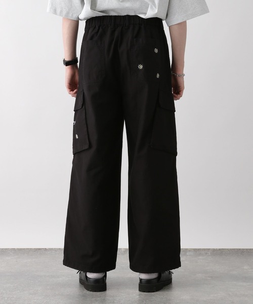 RAGEBLUE（レイジブルー）の「フラワー刺繍/ミリタリールーズカーゴパンツ/パラシュートパンツ（カーゴパンツ・メンズ・カーキ/ホワイト/ブラック・MEDIUM/LARGE）」の16枚目の写真