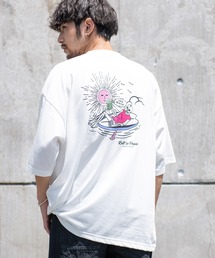 『CavariA/キャバリア』CILLSKULプリント刺繍TEE