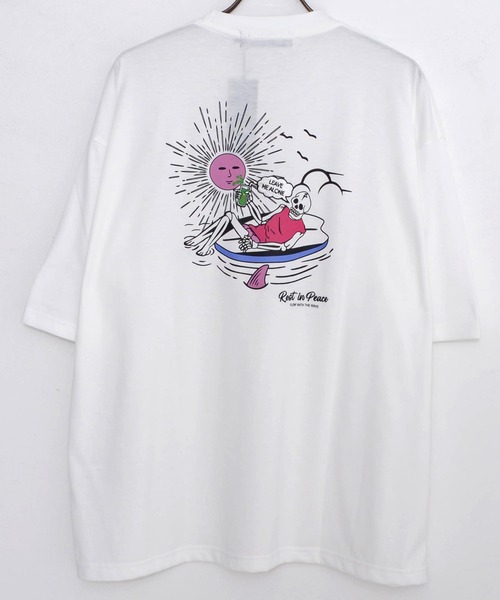 SILVER BULLET(シルバーバレット)の「『CavariA/キャバリア』CILLSKULプリント刺繍TEE(Tシャツ/カットソー・メンズ・サックスブルー/ブラック/ホワイト・L/M)」の10枚目の写真