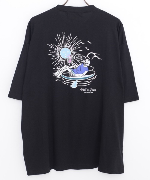 SILVER BULLET(シルバーバレット)の「『CavariA/キャバリア』CILLSKULプリント刺繍TEE(Tシャツ/カットソー・メンズ・サックスブルー/ブラック/ホワイト・L/M)」の12枚目の写真