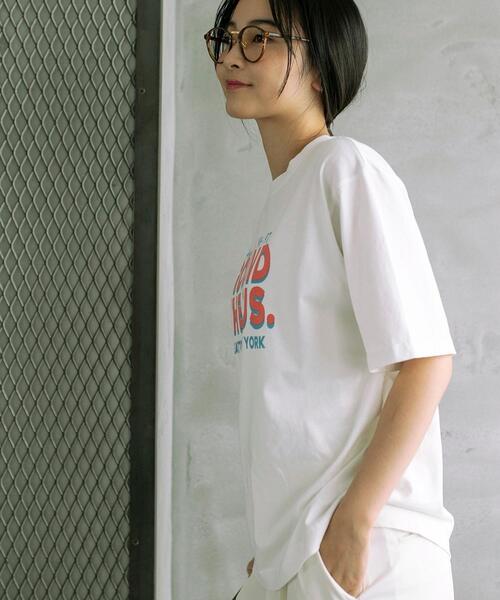 coen（コーエン）の「ヴィンテージライクツアーロゴTシャツ（Tシャツ/カットソー・レディース・ブラック/ベージュ/ホワイト・M/L）」の6枚目の写真