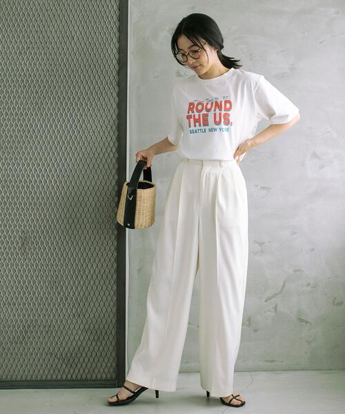 coen（コーエン）の「ヴィンテージライクツアーロゴTシャツ（Tシャツ/カットソー・レディース・ブラック/ベージュ/ホワイト・M/L）」の9枚目の写真